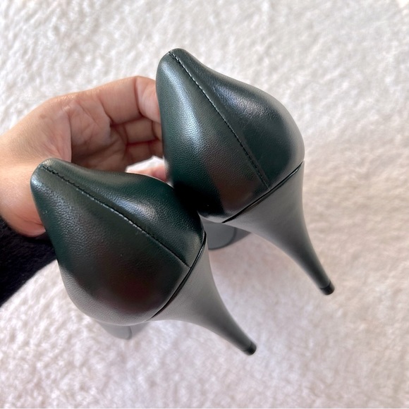 NIB Authentic Gucci Limited Edition Point Toe Leather Pump Vintage Green 36.5 - Picture 4 of 8